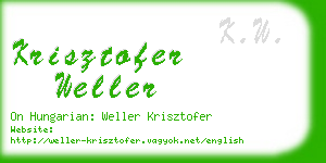 krisztofer weller business card